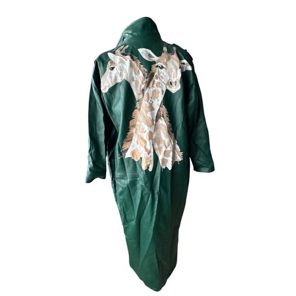 Sassy Jones Green Giraffe Jacket Dress NWT XS - Picture 9 of 10
